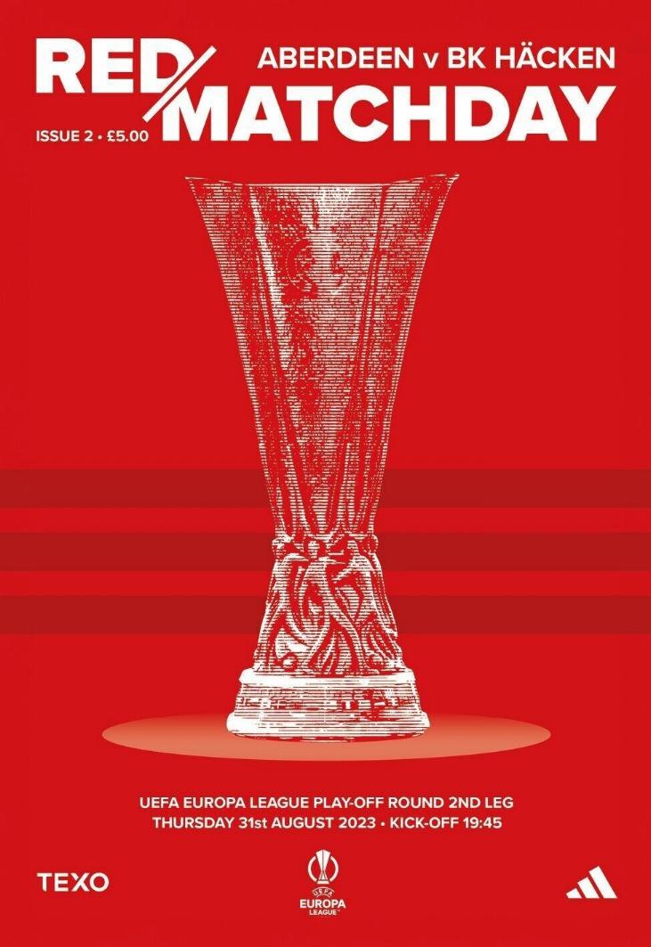 2023/24 EUROPA LEAGUE - ABERDEEN v BK HACKEN